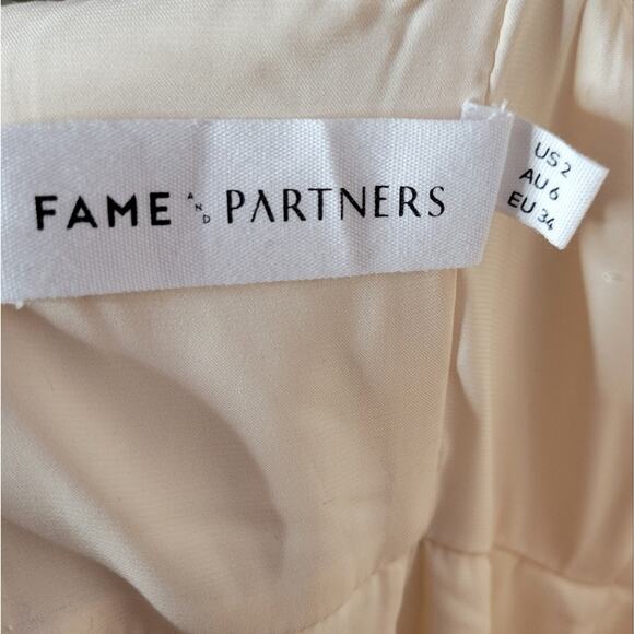 Fame and Partners Champagne Strappy Midi Dress, size 2 - Picture 5 of 5